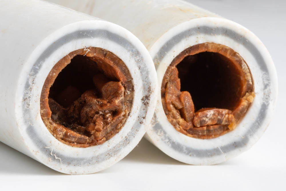 sludge in pipe