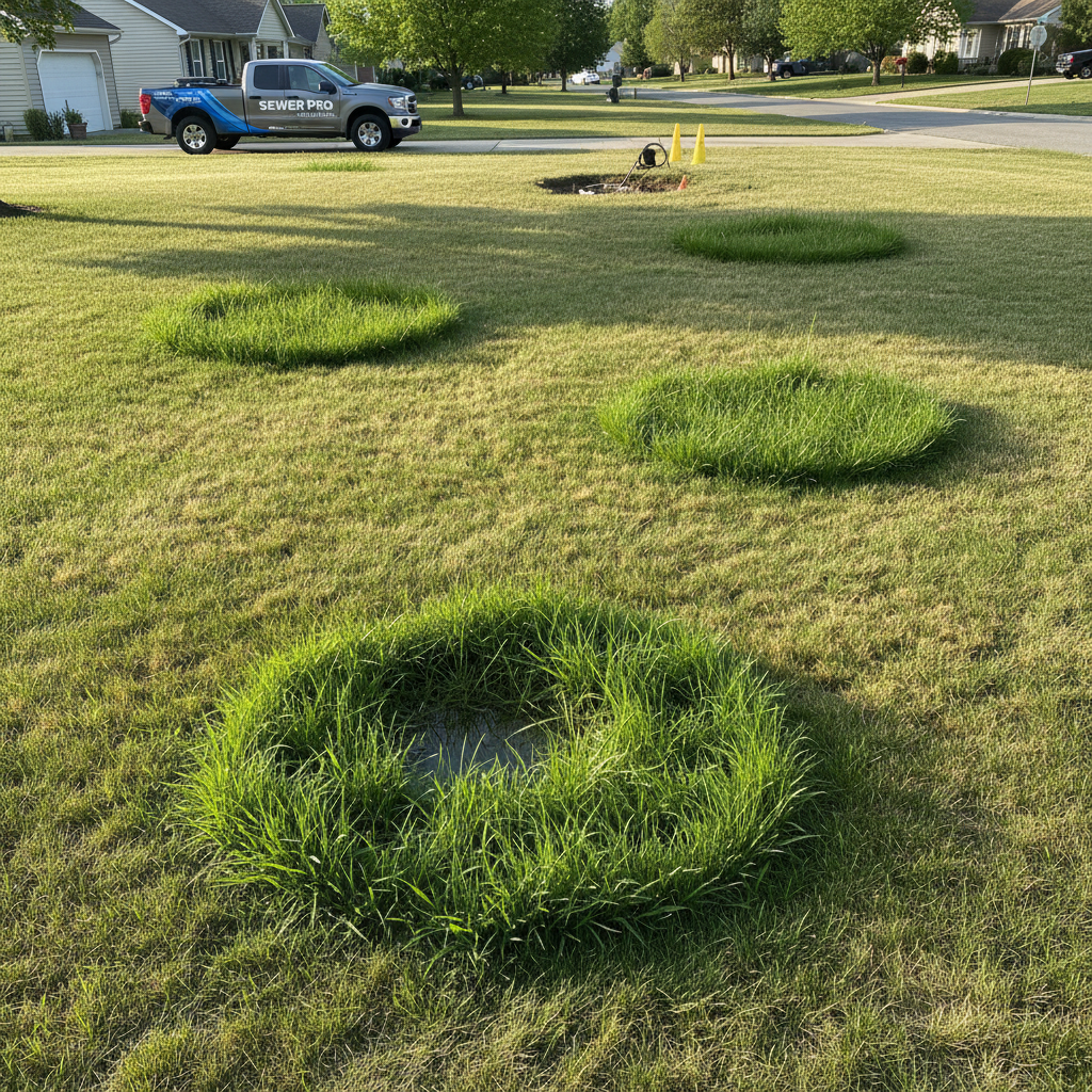 lush grass spots.