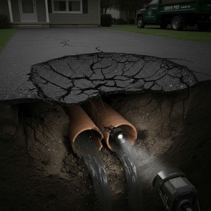 sewer camera inspection in Akron, OH